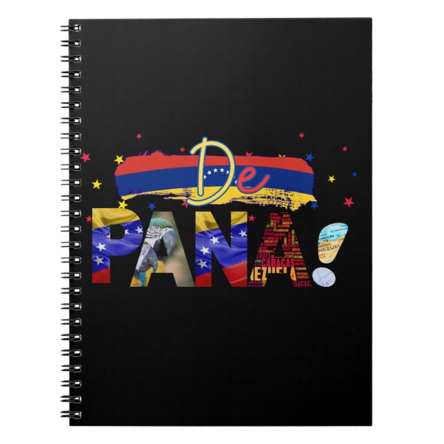 Caderno Espiral De Pana Venezuela gíria amantes da cultura venezue (Frente)