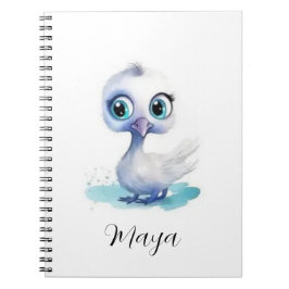 Caderno Espiral de Pato Branco Fofo