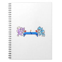 Caderno espiral de Ping Pong da Lila e Wisp