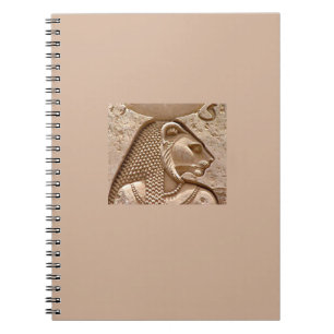 Caderno espiral de Sekhmet da deidade egípcia