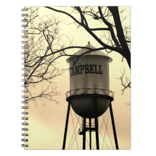 Caderno espiral de torre de água de Campbell CA