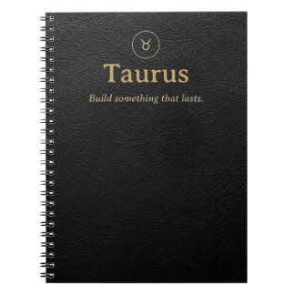 Caderno Espiral de Touro - Aparência de Couro Sint
