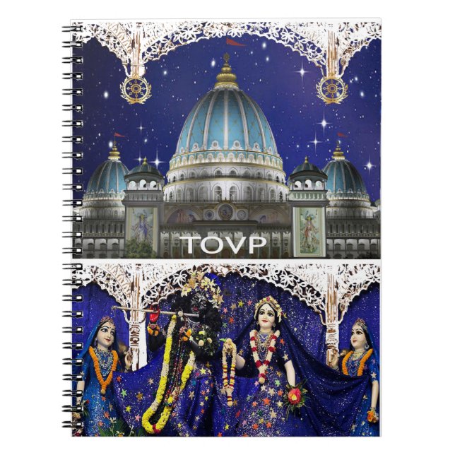 Caderno espiral de TOVP/Radha Madhava (Frente)