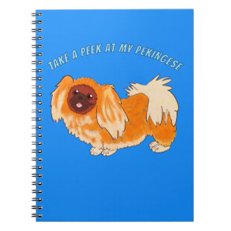 Caderno Espiral Dê uma olhada no meu Pekingese