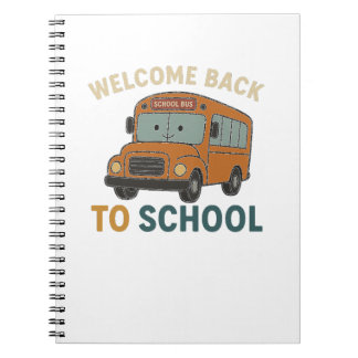 Caderno Espiral De Volta à Escola | Divertido e Fofo
