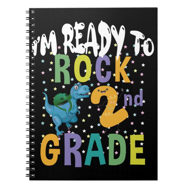 Caderno Espiral De Volta à Escola Estou Pronto Para Balançar 2ª Sé (Frente)