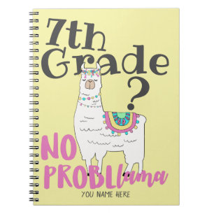 Caderno Espiral De volta ao lama da escola nenhuma categoria do
