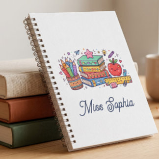 Caderno Espiral de Volta às Aulas para Professores