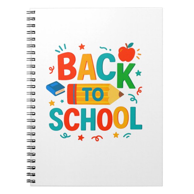 Caderno Espiral De volta para a escola  (Frente)