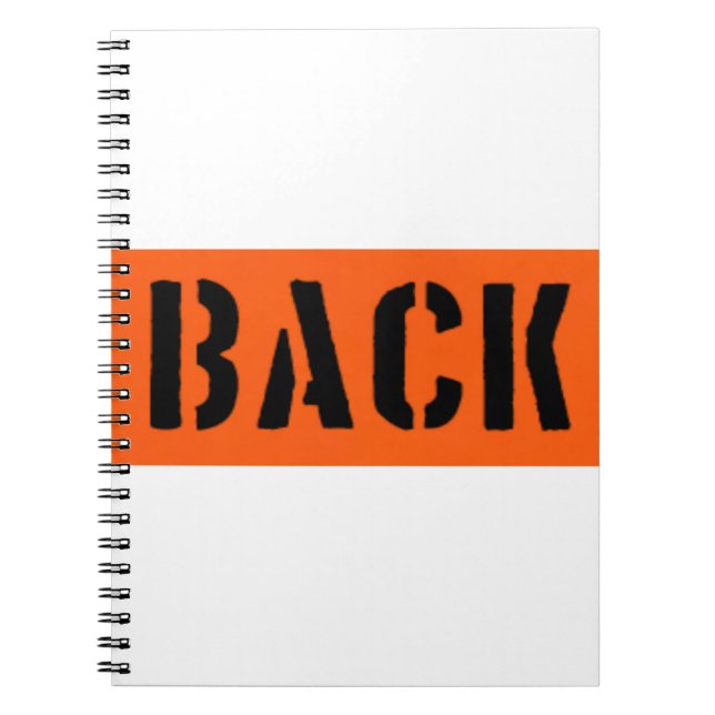 Caderno Espiral De volta para Frente (Frente)