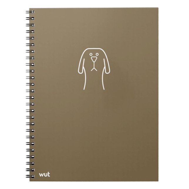caderno espiral de wut.dog (Frente)