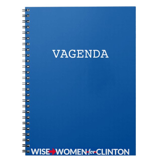 Caderno espiral de WWFC Vagenda (azul) (Frente)
