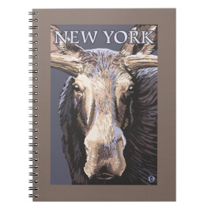 Caderno Espiral De YorkMoose fim novo acima