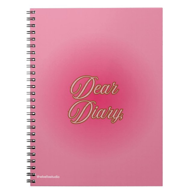 Caderno Espiral "Dear Diary" Spiral Notebook (Frente)