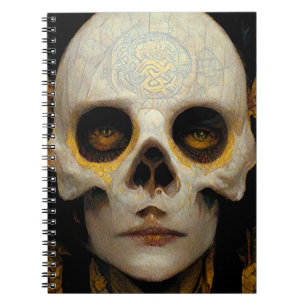 Caderno Espiral Death Mask Fantasy Sci-Fi Art