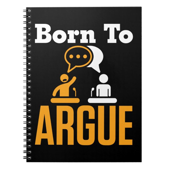 Caderno Espiral Debater da Equipe de Debate de nascer a Argue (Frente)