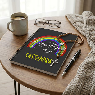 Caderno Espiral DeColores Cursillo Arco-íris Fé Religião
