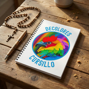 Caderno Espiral DeColores Cursillo Galo Colorido Arco-íris Vibrant
