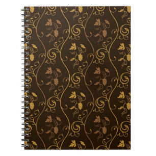Caderno Espiral Décor das uvas