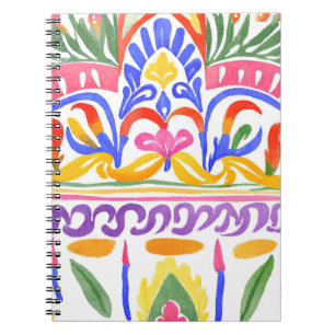 Caderno Espiral decor romeno tradicional