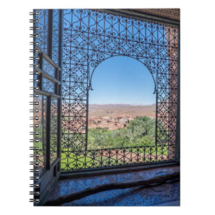 Caderno Espiral Decoração da janela do Ornamentado