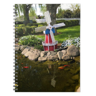 Caderno Espiral Decoração do Jardim de Moinhos