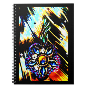 Caderno Espiral Decoração do Vestido Egípcio