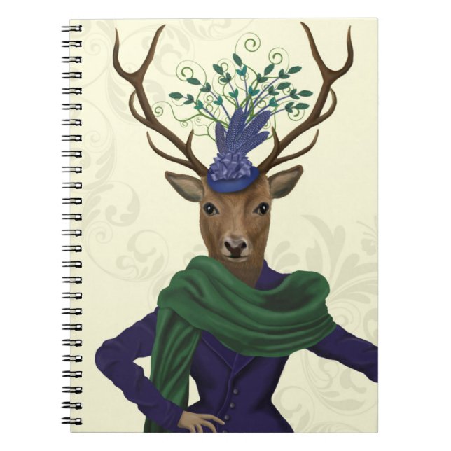 Caderno Espiral Deer e Fascinator 2 (Frente)
