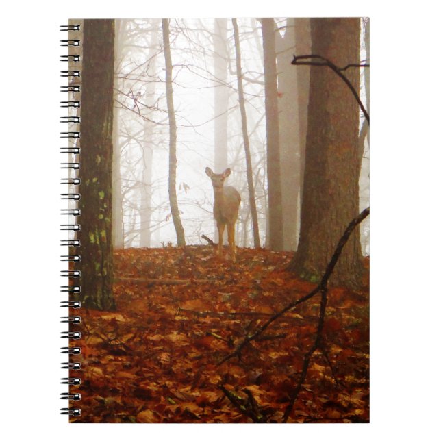 Caderno Espiral Deer in the Mist (Frente)
