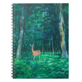 Caderno Espiral Deer in the Woods