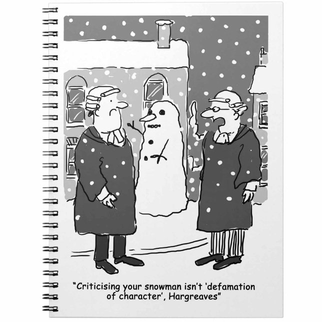 Caderno Espiral Defamação dos advogados de caráter (Criador carregado)