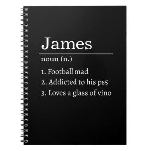 Caderno Espiral Definição de Dicionário Engraçado Personalizada Pr