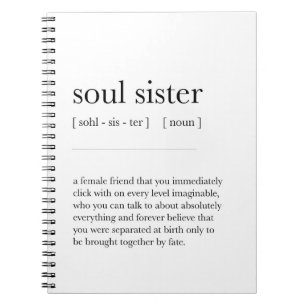 Caderno Espiral definição de irmã Alma Significa Dicionário de