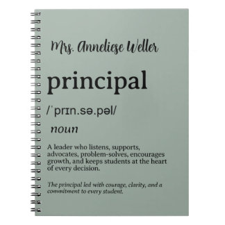 Caderno Espiral Definição Personalizada de Diretor