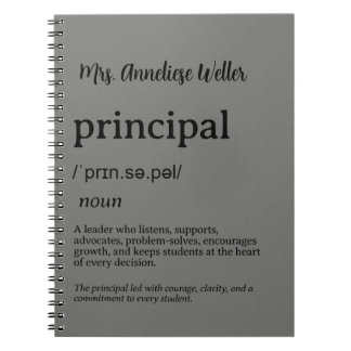Caderno Espiral Definição Personalizada de Diretor