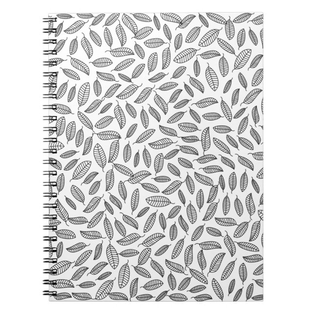 Caderno Espiral Deixa papel de parede de fundo folha (Frente)