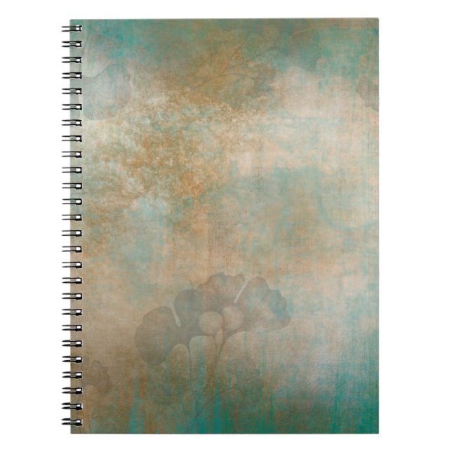 Caderno Espiral Deixa papel de parede de fundo grunado (Frente)