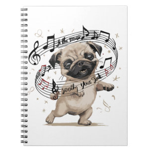 Caderno Espiral Deixe a música ensinar sua alma a dançar