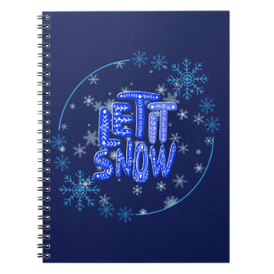 CADERNO ESPIRAL DEIXE-A NEVAR SONHOS DE NEVE...