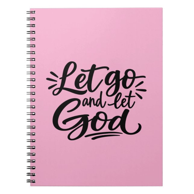 Caderno Espiral Deixe ir e deixe Deus (Frente)