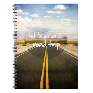 Caderno Espiral Deixe-nos ir em uma viagem por estrada