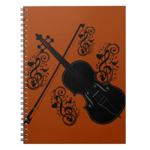 Caderno Espiral Deixe-nos jogar, Violin_