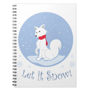 Caderno Espiral Deixe-O Neve! (Raposa Árctica)