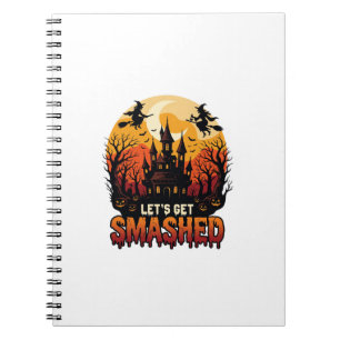 Caderno Espiral Deixe-se Esmagar no Castelo Assombrado de Hallowee