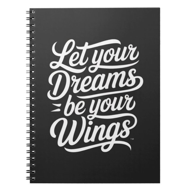Caderno Espiral Deixe seus Sonhos serem suas Asas (Frente)