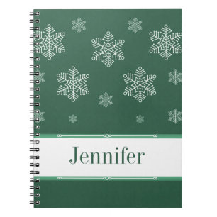 Caderno Espiral Deixem-no Neve Notebook, Verde
