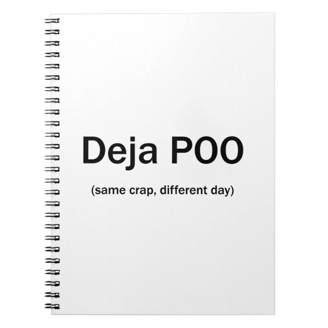 Caderno Espiral Deja Poo (Frente)