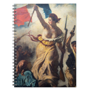 Caderno Espiral Delacroix - A Liberdade Liderando o Povo Close-up