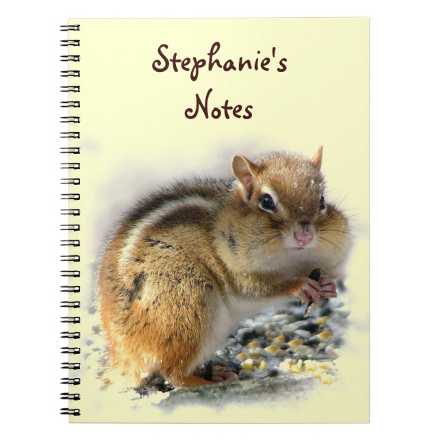 Caderno Espiral Deleitando o Chipmunk (Frente)