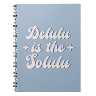 Caderno Espiral Delulu É O Solulu